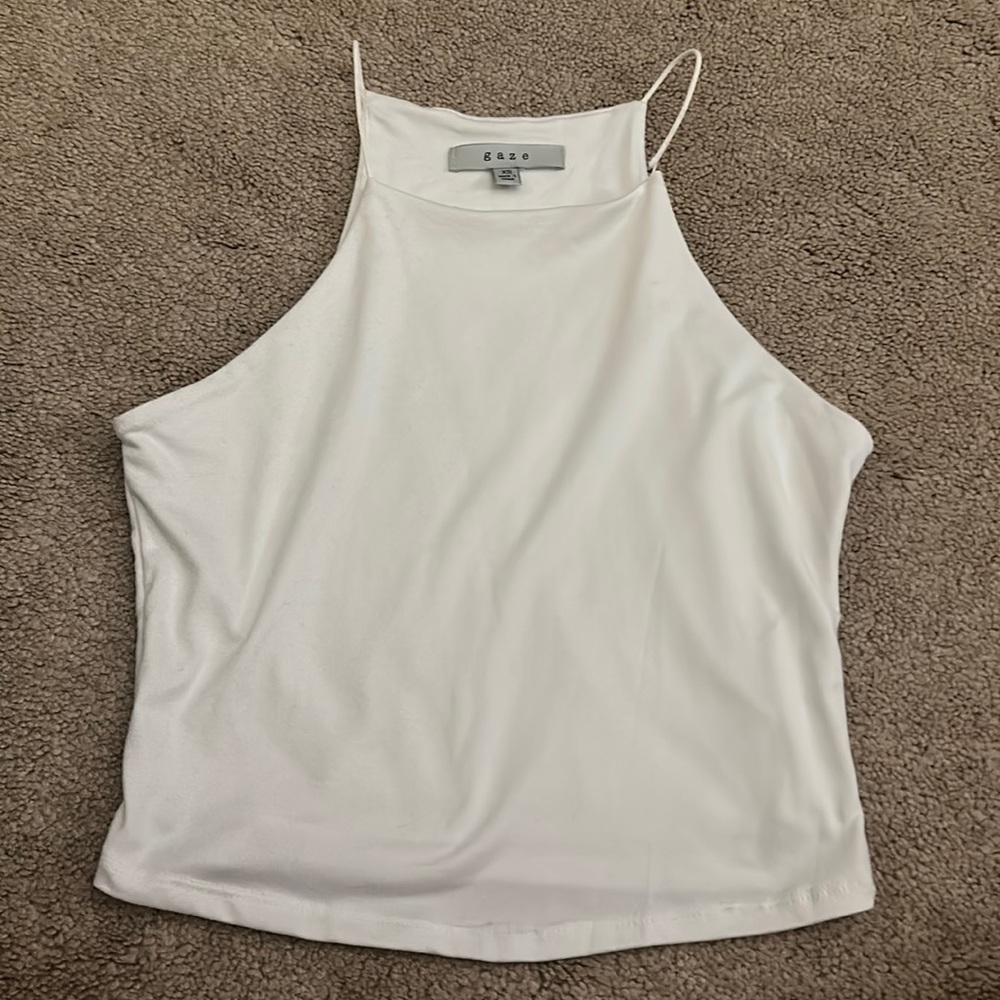 White tank top, size XS, worn once